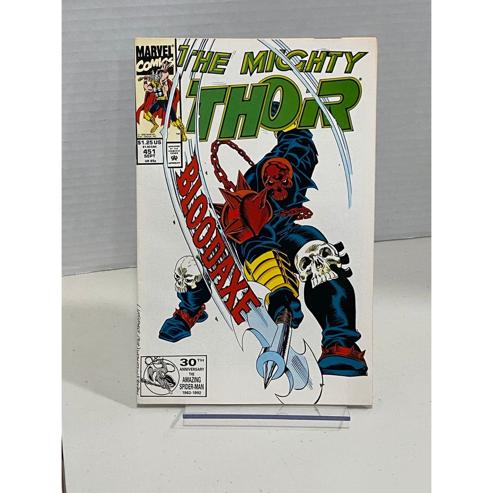 Marvel Comic Book The Mighty Thor 451 Bloodaxe Debut Copper Age 1992 Excellent